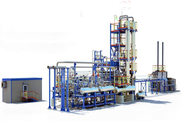 Model of a Mini Oil Refinery Unit (Illustrative)